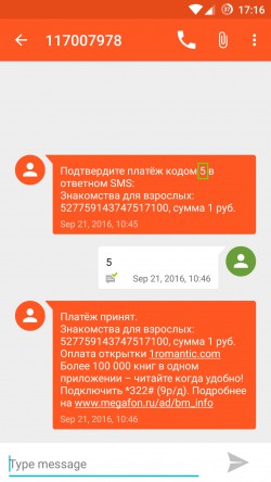 Дождитесь SMS (обычно это менее 1 минуты) с просьбой ответить и кодом ответа (код обычно состоит из цифры от 1 до 9)