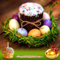 Открытка светлой пасхи