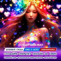 Создать видео открытку ДР