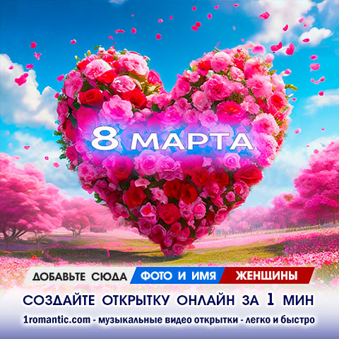 Открытка маме с 8 марта